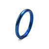 2MM Thin Classic Dome Ring Stainless Steel Wedding Band for Men Women Stacking Rings Comfort Fit Domed Polished