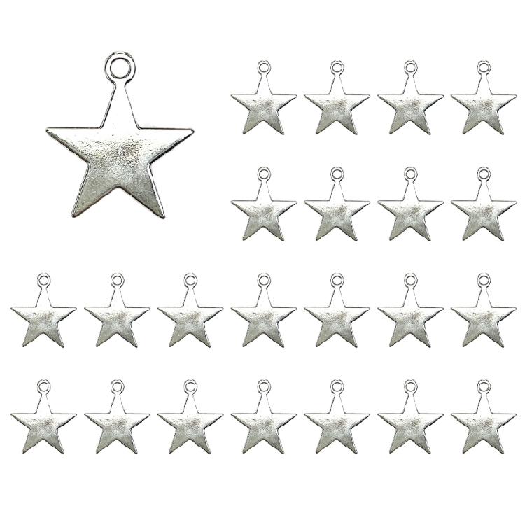 Fashion Forward Star Bead Adornment Unique Star Spacer Bead Crafting Accessories for Stylish Accessory Enthusiasts