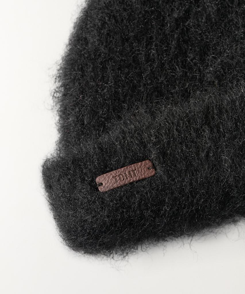 Tuddment Hairy Knit Beanie Black