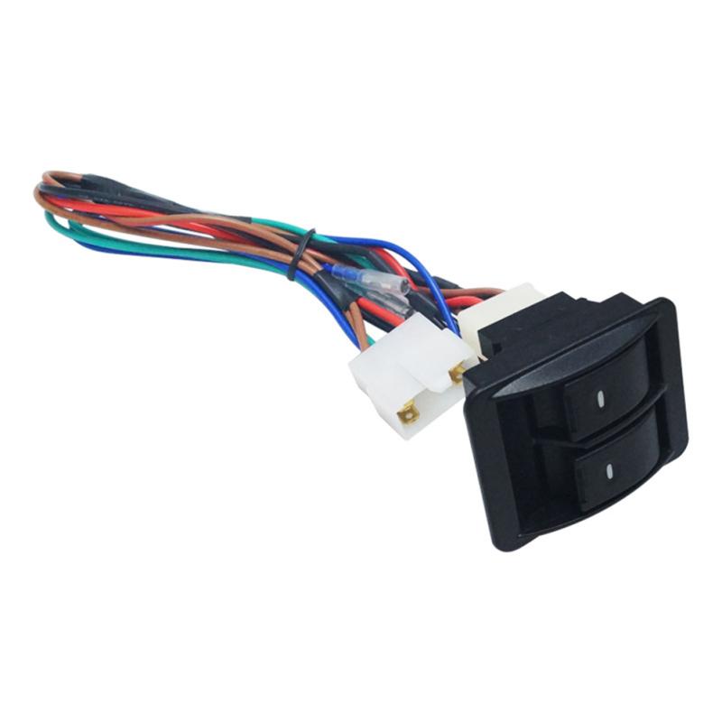 6Pcs/Set 12V/24V Car Window Switch Electric Power Window Switch Button Kits Glass Lifter