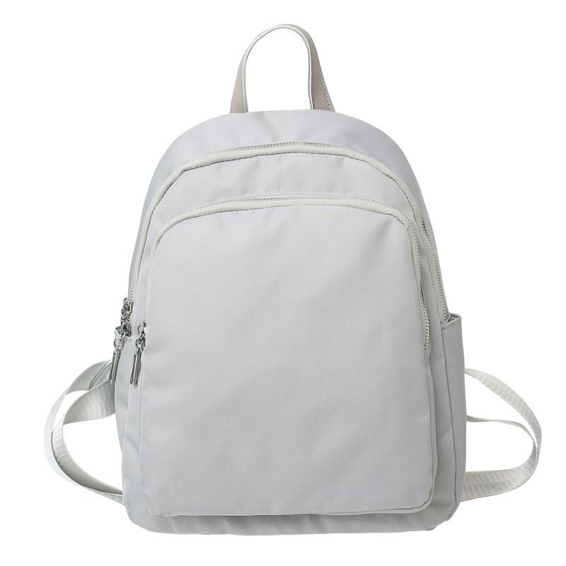 Youth Literary Travel Small Backpack New Lightweight Backpack Women's Summer Solid Color Simple Fashion Mommy Backpack