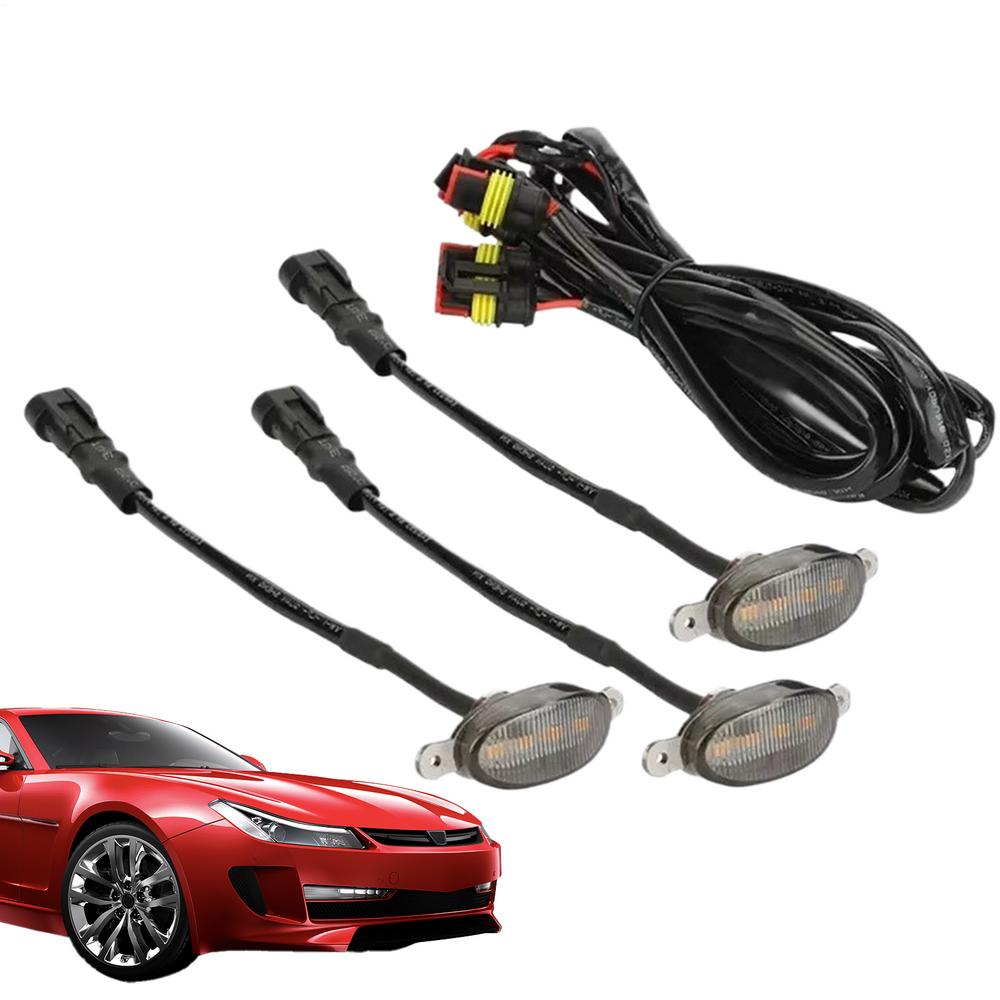 For Ford F-150 Car Front Grille Lights Waterproof All-Weather Lamp High Brightness LED Grille Lights For Camping Travel