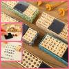 Creative Character Wooden Stamp Set, Typewriter Number and Letter Seal DIY Diary Wooden Seal for Journaling Scrapbooking Stamp