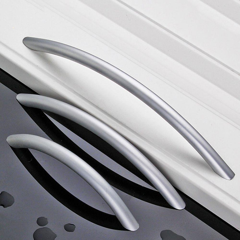 Art Zinc Zinc Zinc Alloy Solid Arc Shape Doorknob Bedroom Furniture Cabinet Door Handle Drawer Handles