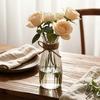 Plastic Clear Bud Vases, Modern Table Centerpiece Flower Vase, Simple Transparent Decorative Vase for Home Dining Table Wedding Flower Arrangement