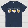 Retro Thanksgiving Dinner You Know Why I'm Here Deviled Egg Cotton Summer Casual Cool Loose T-Shirt