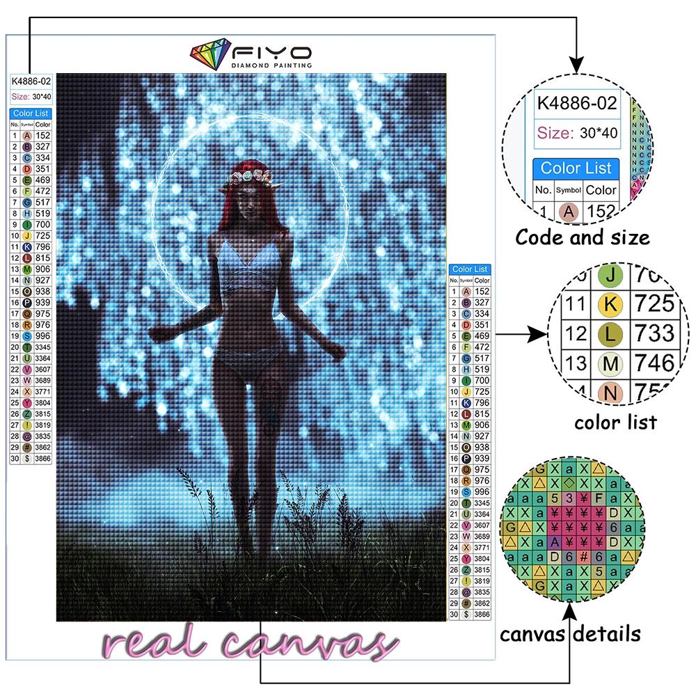 Cross Stitch Kit DIY Diamond Embroidery Cyberpunk Sexy Art Diamond Painting Home Decor
