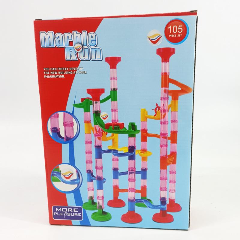 Educational Marble Run 3D DIY Slide Building Blocks for Creative Kindergarten Assembly