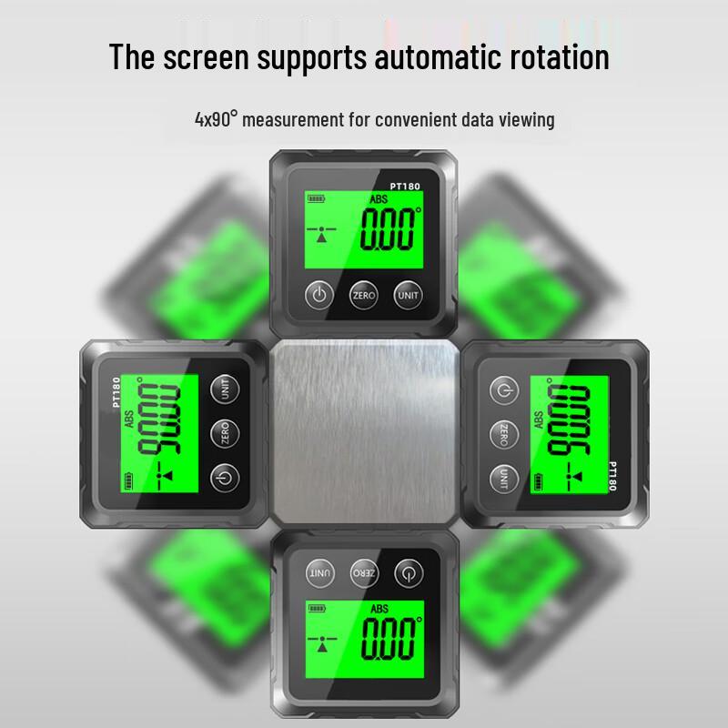 Yuanhengtong PT180 Digital Inclinometer with Magnetic Base Standard