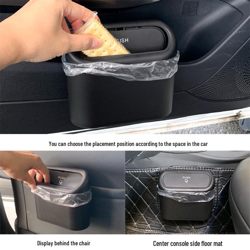 Car Hanging Trash Can - Interior Door Storage for Garbage Bags