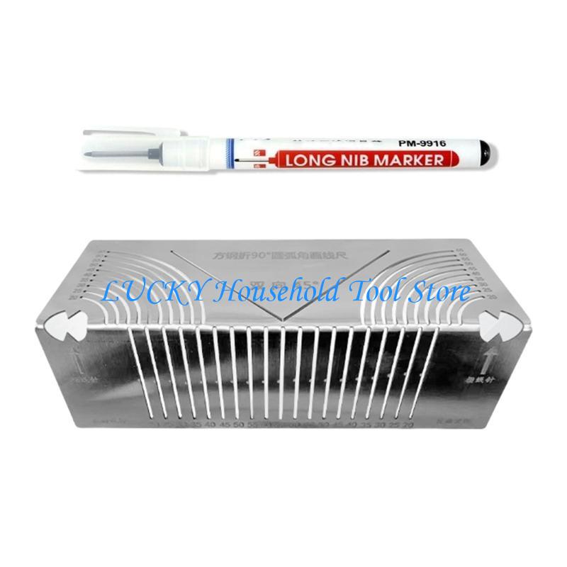 J0MC Angles & Arcs Marking Tool Metal Marking Tool Square Tubing Welding Tool