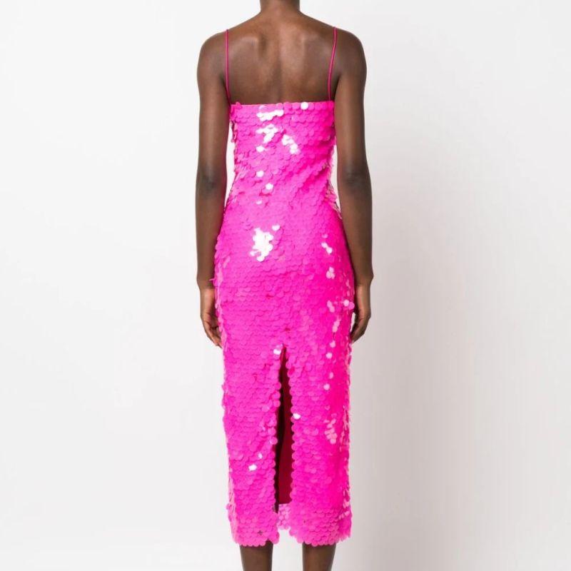 

Fashion Fashion Sexy Sexy Sequin Irregular Dress Female Sexy Nightclub Party Dress Bright powder M