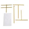 Jewelry Holder Stand 3 Tier Necklaces Earrings Bracelets Rings Metal Display Organizer with Tray