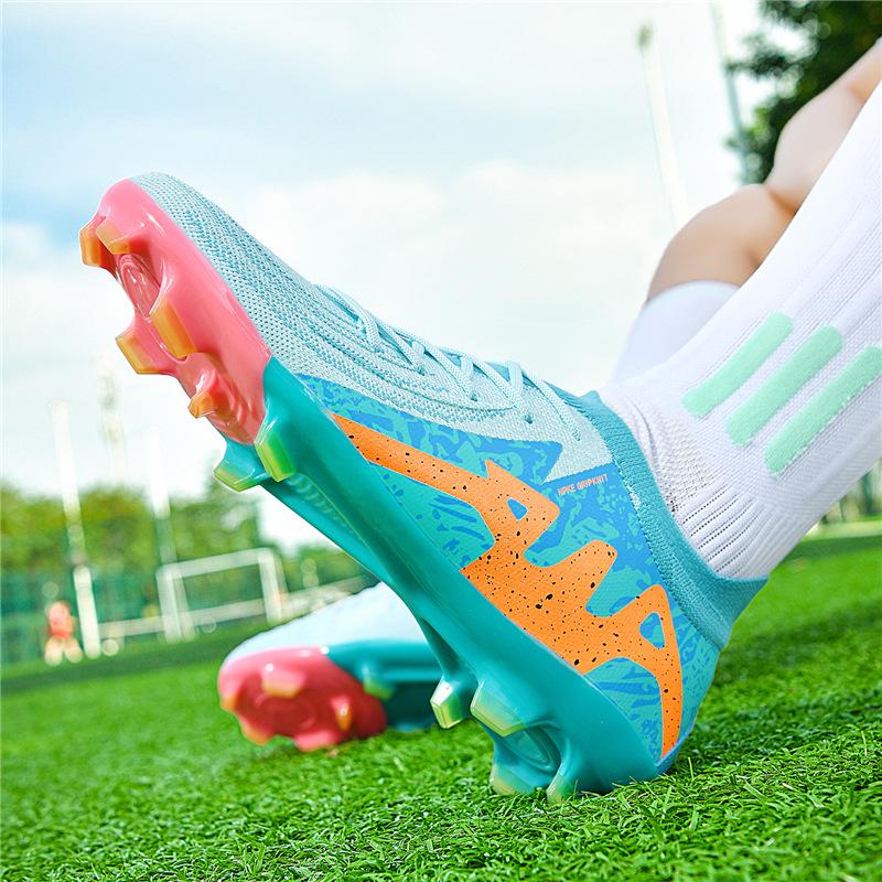 New Professional Football Shoes Anti-Skid Competition Training Sports Shoes Youth Spikes Ag Outdoor Football Shoes