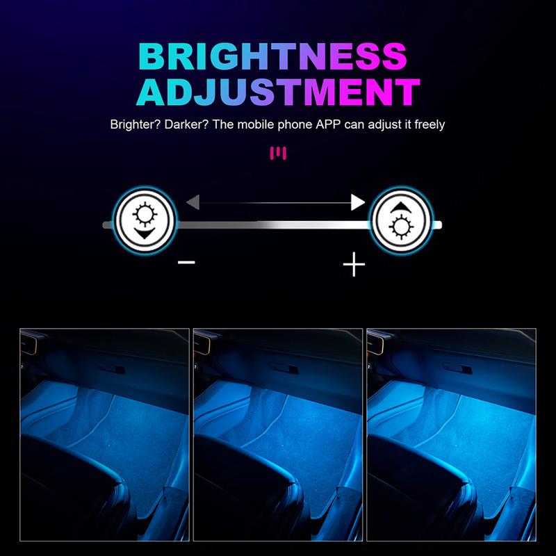 Car Foot Light for Mercedes Benz A B C E GLA GLB GLC GLE GLS Class W204 W205 W206 W166 W167 W212 W213 W176 W177 H247 X247 X253