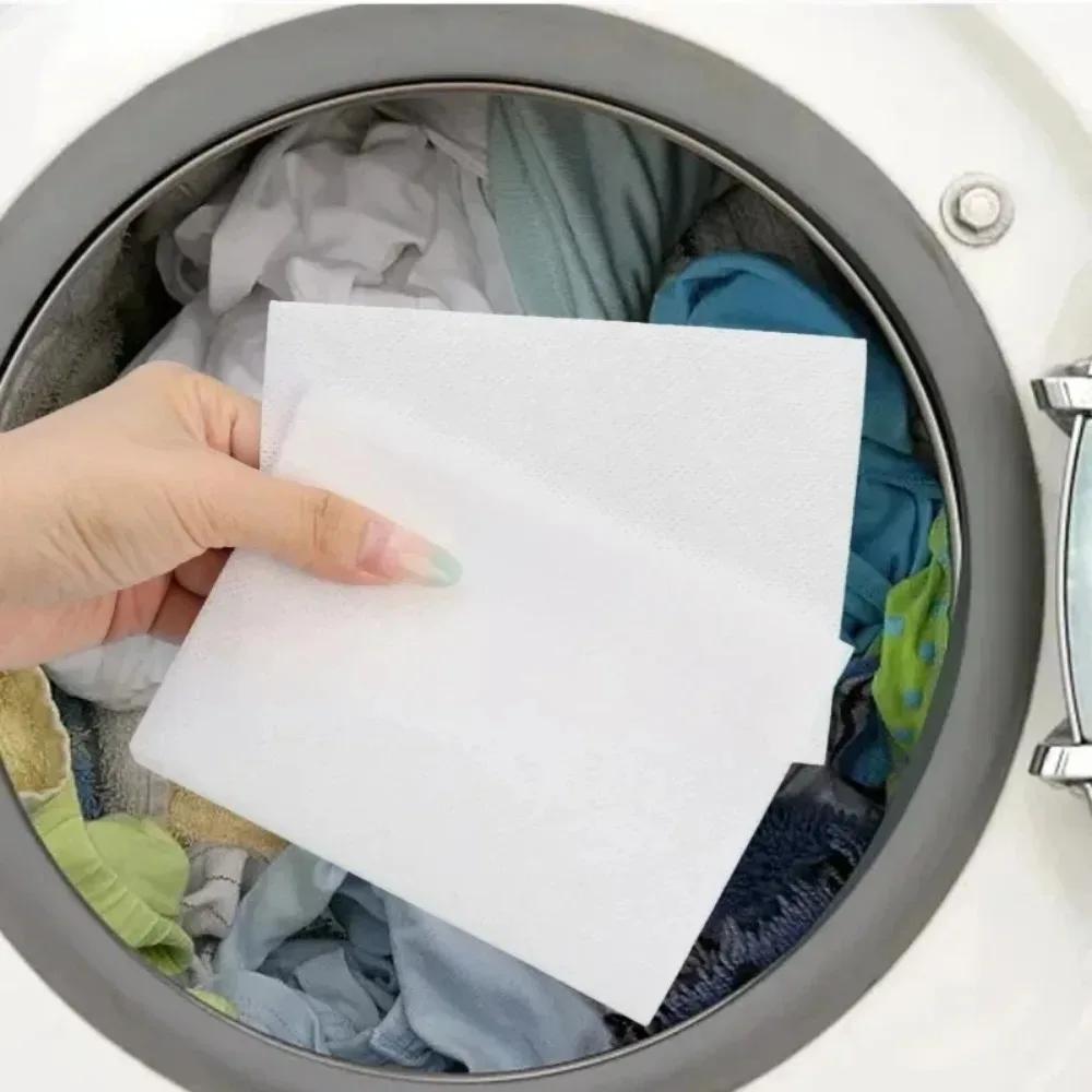Color Catcher Laundry Sheets Non-Woven Fabric Anti-Staining Dyeing Proof Tablet for Washing Machine Color Absorption