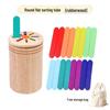 Solid Wood Sorting Bin: Color & Shape Recognition Toy for Ages 3-6