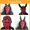Máscara de Látex do Hellboy Para Halloween e Natal Festa de Fantasia de Terror Decoração