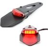 Motorcycle Dirt Bike Rear Fender Brake Stop TailLight Motocross Enduro Mudguards 12 LED Tail Light