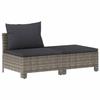 VidaXL Garden Lounge Set 2 Pcs with Cushions Grey Wicker, Garden Lounge, Outdoor Lounge Set, Set of 362690