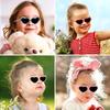 Girls Boys Love Heart Sunglasses Outdoor Sun Protection Children Lovely Flower Vintage Sun Glasses Classic Kids Eyewear Uv400