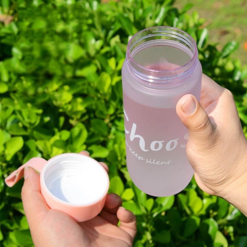Leakproof Water Bottle Plastic Party Cup Drinking Sports Water Bottle Couple Mug for Fitness, Gym, Outdoor, Travel