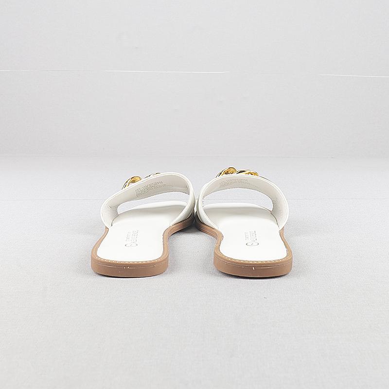Fashion Shoes Woman 2025 Slippers Soft Comfort Flat Slides Casual Chain Leisure Flat Shoes Female Ladies' Slippers Soft Chain Slides Cas