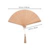 Small Bamboo Folding Fan for Men and with Openwork 42 Bamboo Japanese Traditional Heat Summer Tea Brown [Milisten] Women, Compact, Ultra-lightweight,