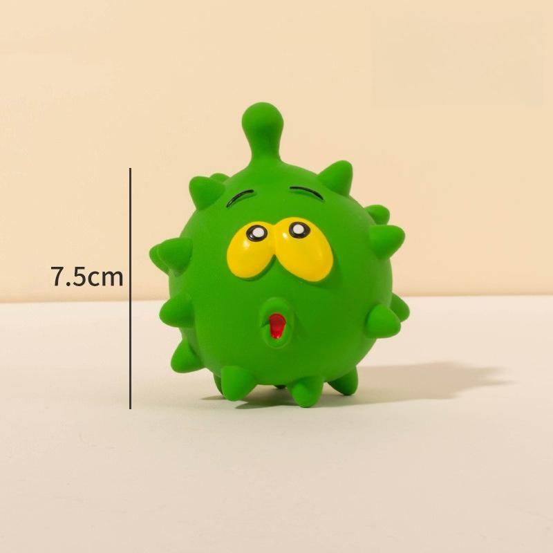 

Cute Cartoon Big-Eyed Dog Sound Dog Toy Eco-Friendly Latex Interactive Pet Toy Ball Fun To Relieve Boredom