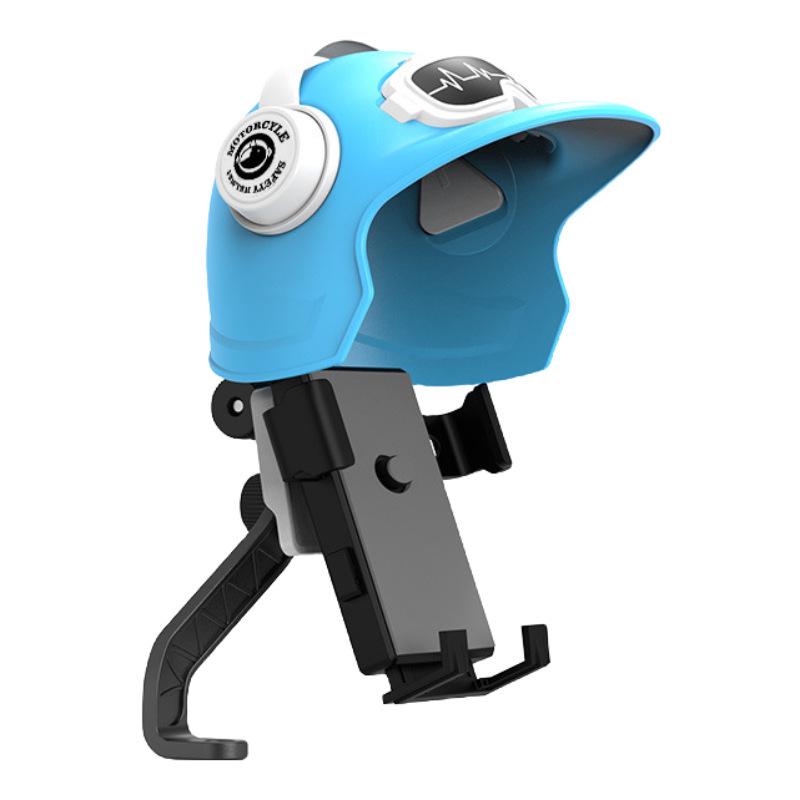 Compact Waterproof Phone Holder for Motorcycle, Scooter & Bicycle with Sunshade, Ideal for Food Delivery Riders
