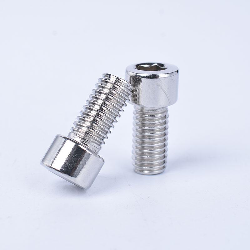 201 Stainless Steel M3/M4 Hex Socket Cap Screw - Round/Cup Head for Bicycles