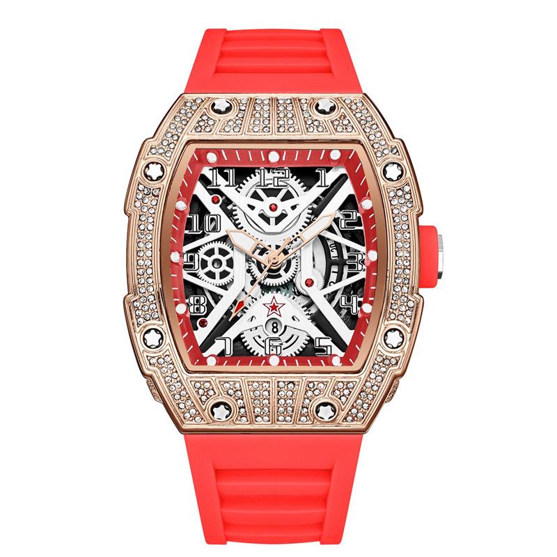 Zido New Richard Men's Skeletonized Luminous Diamond Luxury Automatic Watch