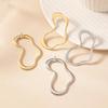 Trendy Heart-Shaped Irregular Line Earrings: Stylish, Simple, Cold-Style Accessory for Women, Ideal for Daily Wear and Parties.