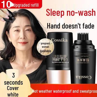 BRH Natural Plant White Hair Touch-up Pen - Gentle, Non-Damaging Hair Dye Stick