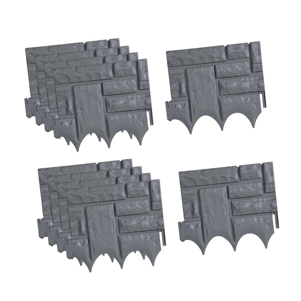 10x Garden Fence Flower Bed Fencing Simple Installation Landscape Edging Border for Patio