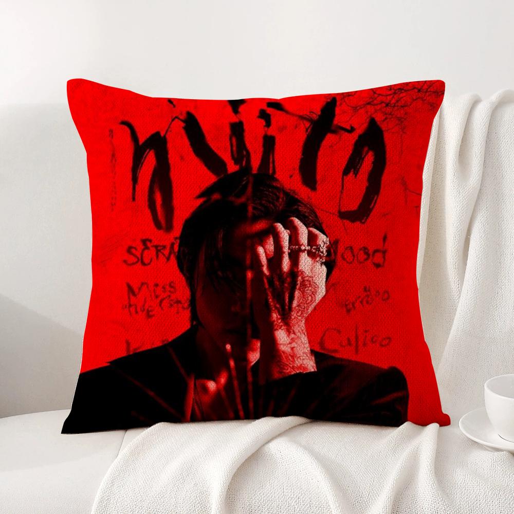 D-Dpr Ian Saint Pillow Case Natural Linen Organic Fabric Double-Sided Printing Breathable Perfect Gift For Decor