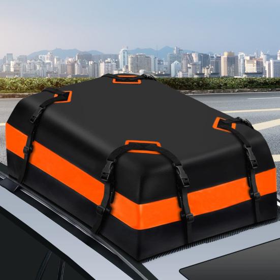 21 Cubic Feet Car Rooftop Cargo Bag with Anti-Slip Mat Waterproof Auto Roof Top Luggage Storage Bag Traveling Car Roof Top Carrier Bag
