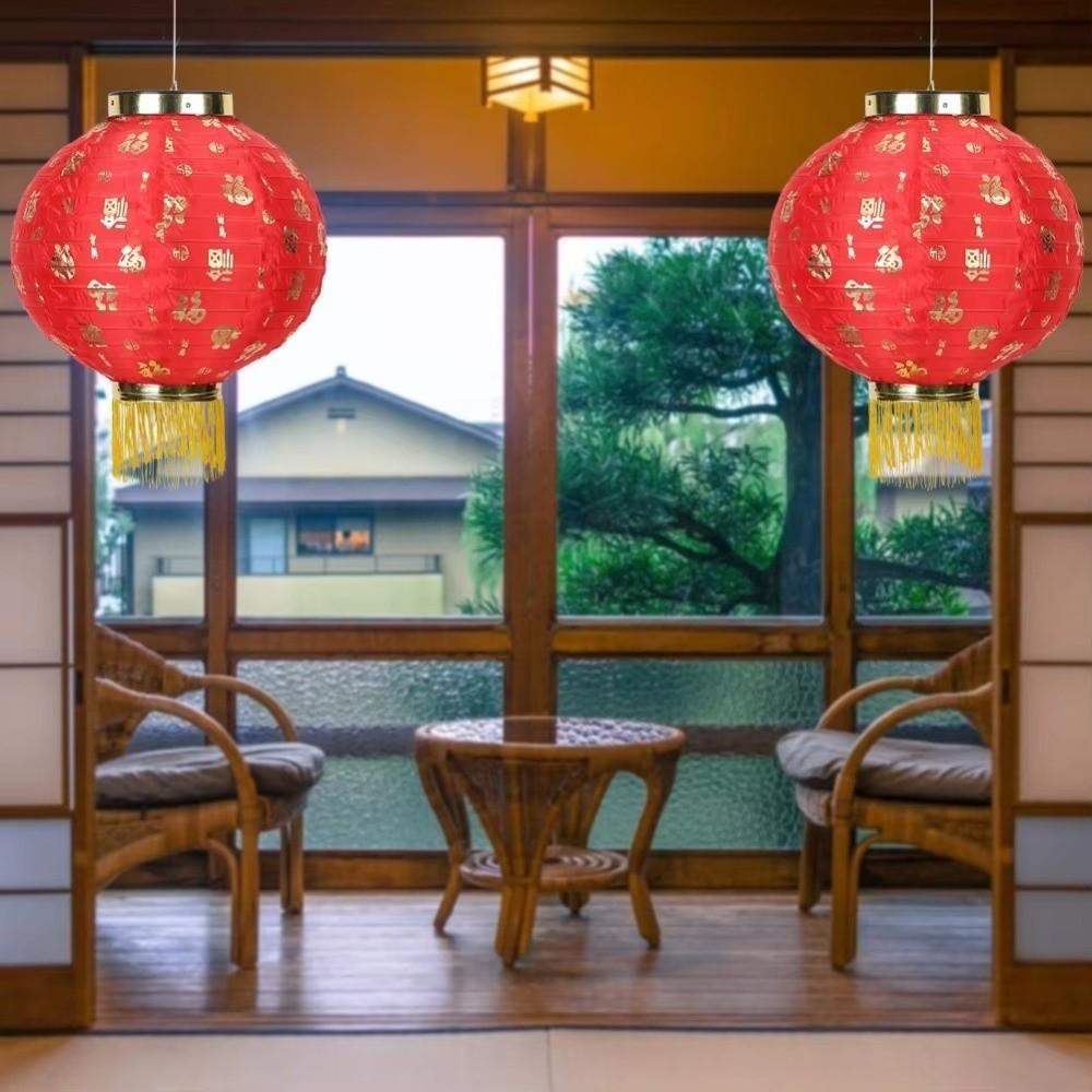 Cloth Festive Lantern Round Shape Chinese New Year Lantern New Chinese Lantern Cultural Events