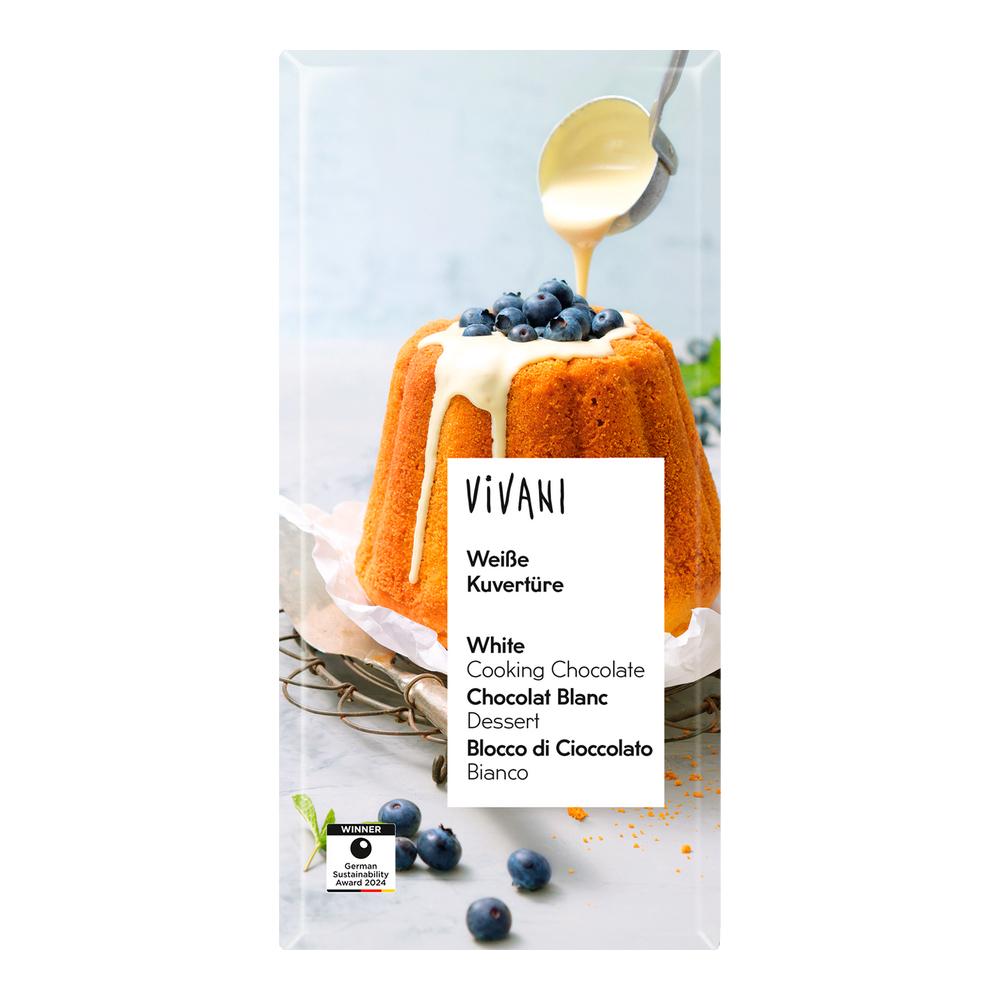 Vivani White Couverture Cooking Chocolate 150G