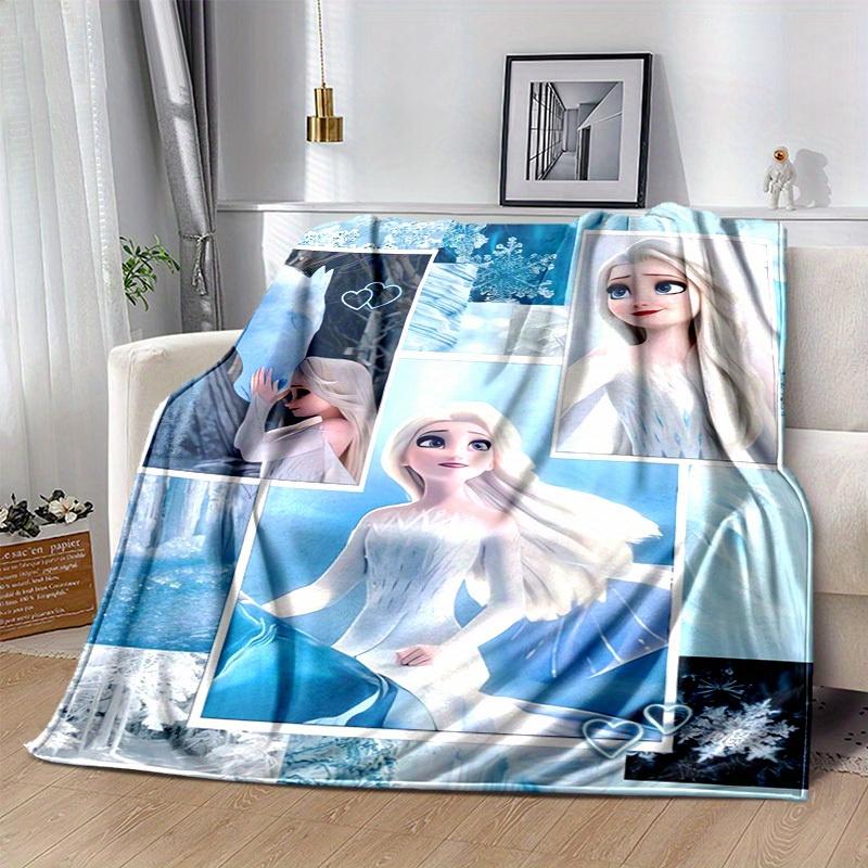 1pc, Elsa Frozen II Queen Elsa Ice Princess Blanket Home Decor, Couch Throw, Outdoor Blanket, Gift, Coverlet Suitable for Bedroom, Living