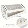 Durable Stainless Steel Double-Sided Cheese Grater with Container - Efficient Food Prep Tool for Vegetables, Carrots, Cucumbers - Space-Saving