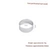 1/2/4 Stück 5cm Edelstahl Mousse Kuchenform Hitzebeständig Perforierter Runder Tarte Ring Kekse Gebäck Kreis Schneiderform Werkzeuge