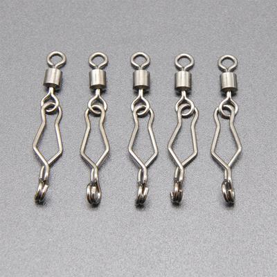 30Pcs Fishing Swivel Anti-knotting High Speed 8-Figure Strong Pulling Force 8-ring Fishhook Snap Connector Outdoor Fishing