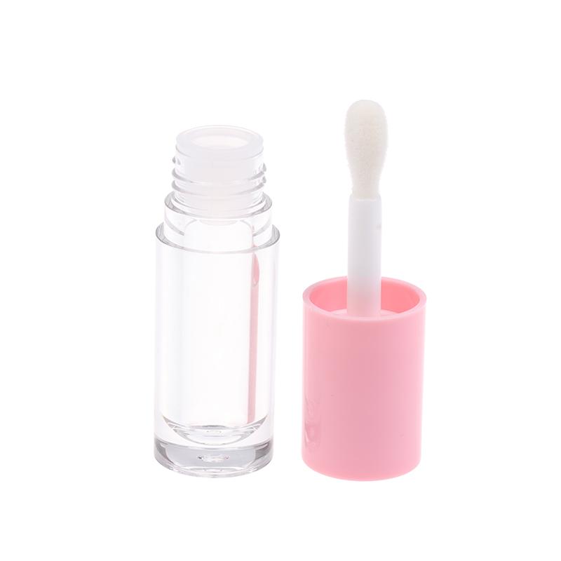 6Ml Empty Transparent Lip Gloss Tubes Big Brush Plastic Lip Balm Tube Lipstick Mini Sample Cosmetic Container Sample Bottle