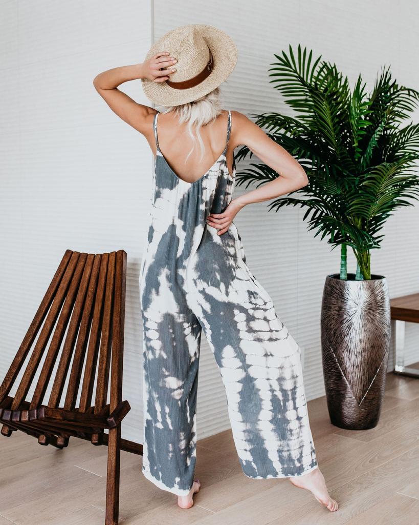 Women's Jumpsuit Women's Clothing Wholesale Russian European and American Suspender Sexy Wide Leg Pants