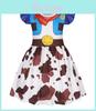 Toy Story Woody And Buzz Lightyear Cosplay Princess Dress For Kids 3-8 Years