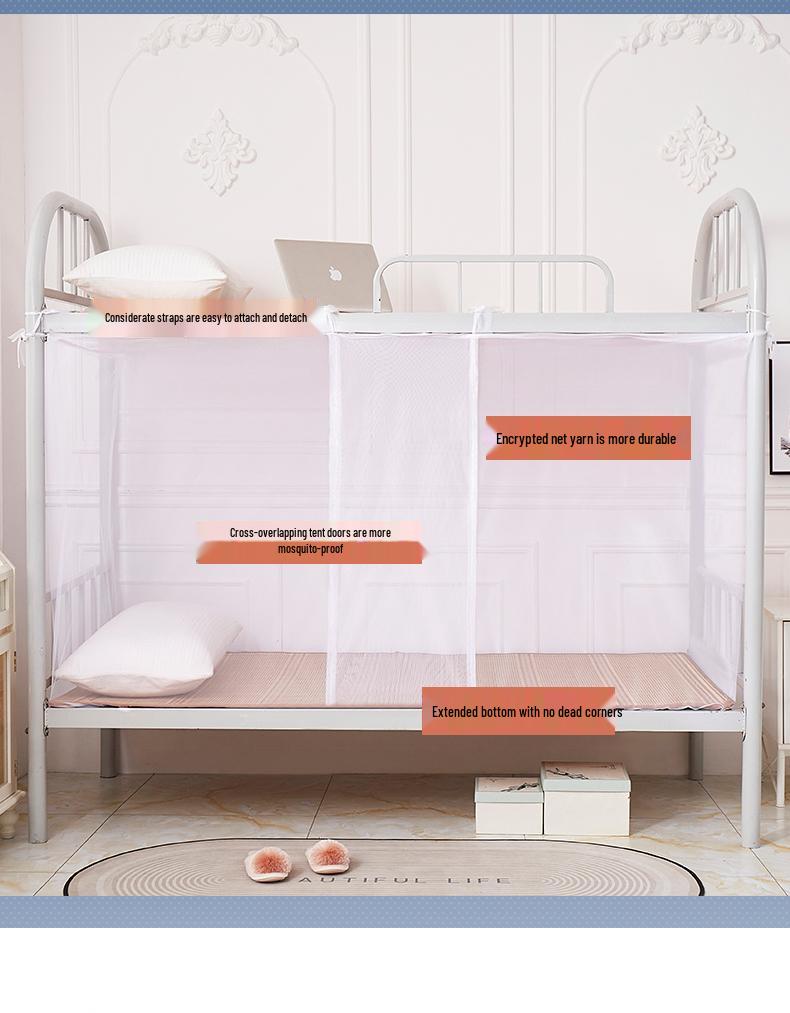 Mosquitera para Litera 2026: Oscurecimiento y Anticaída para Dormitorio de Estudiantes o Cama Individual Infantil