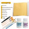 Beginner Gold Leaf DIY Kit: Gilded Foil Tools, Buddha Statue Art, Paper & Glue Set