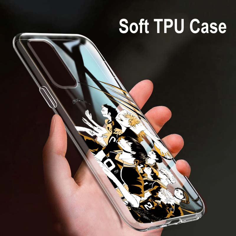 Haikyuu Hinata Attacks Anime For OPPO Reno7 SE 6 5 Z F 4G 5G Find X2 X3 Neo Lite Pro Plus Transparent Soft Phone Case Coque