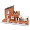 Simulation Mud Brick Building Mini Brick Hand-Assembled House Foreign Building Farm Model Toy